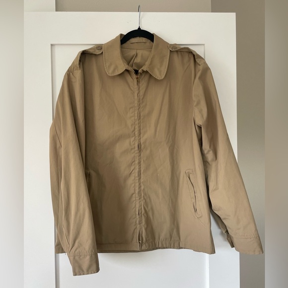 Vintage US Navy Khaki Windbreaker - Picture 1 of 4